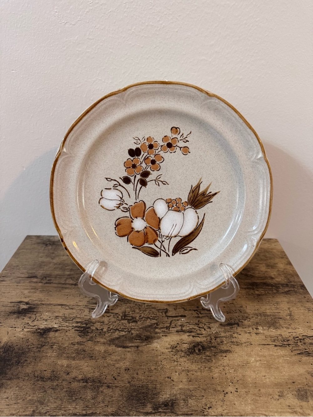 Vintage Baroque Autumn Fair Japan Stoneware Dinner Plate | Heartside - Picture 2 of 9